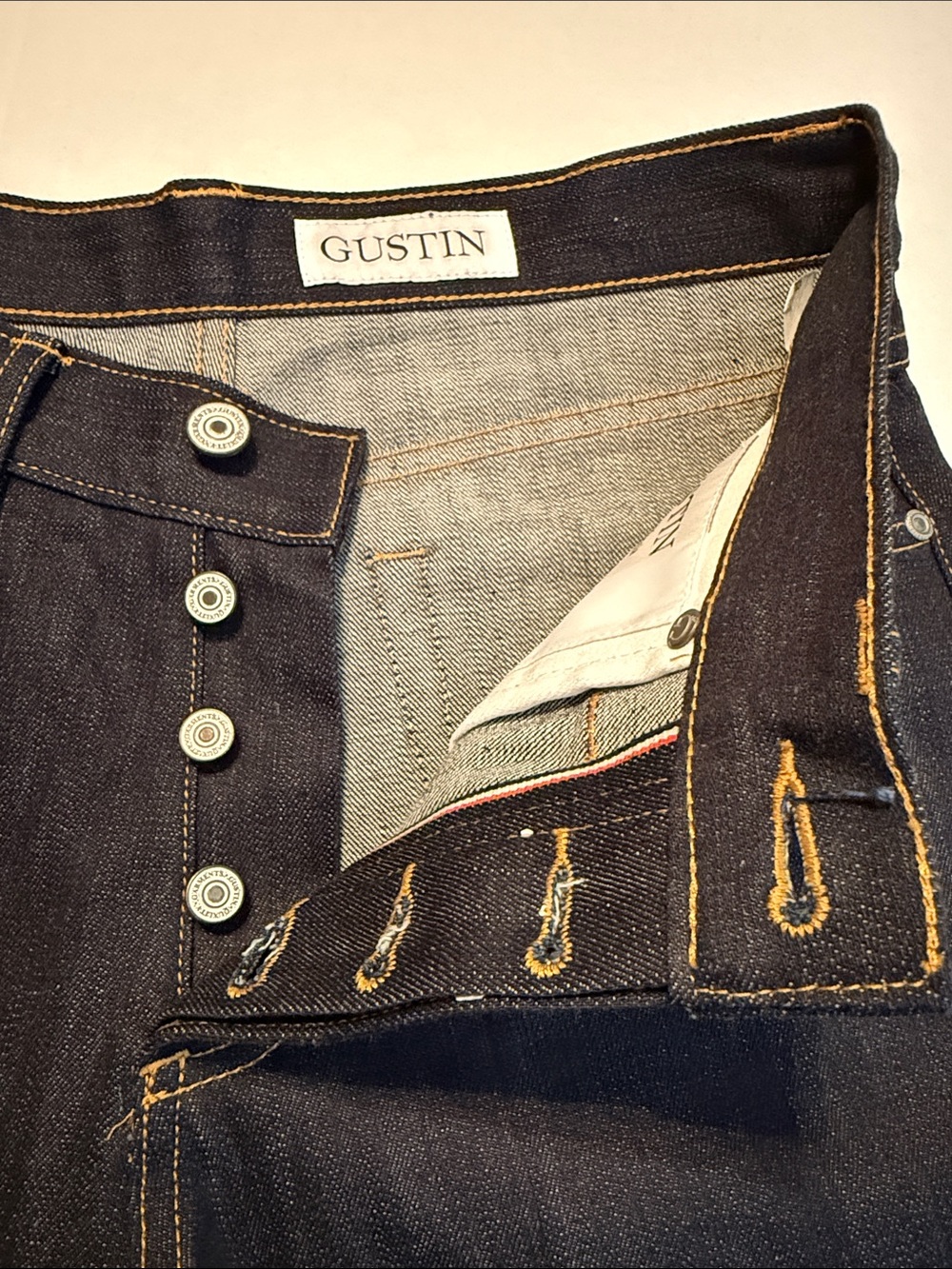 Gustin NEW Men's Cone Mills Experimental Selvedge - The 1776 Size 31x34 - Picture 7 of 13